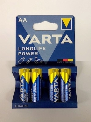 Batterie Varta Longlife Power 4906, 1,5V Mignon, LR06, AA, Alkaline (VPE: 4 Stück)